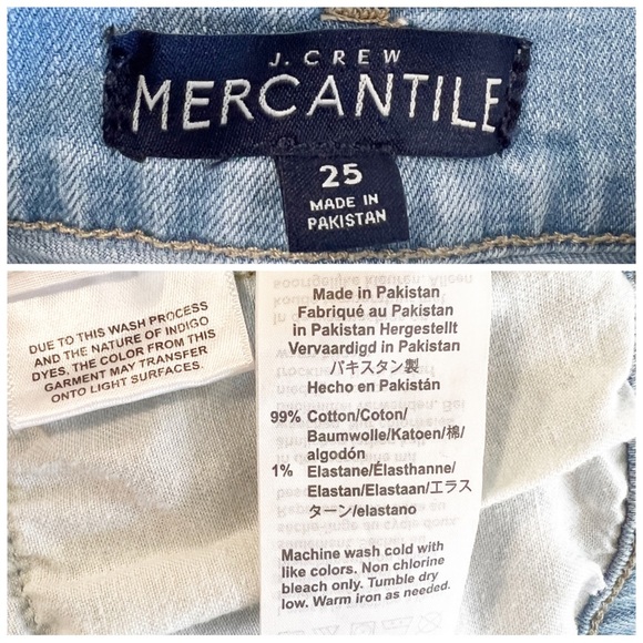 ✖️SOLD✖️•J.CREW• Button Front High Rise Denim Shorts L4673 Size 25 - Picture 9 of 10
